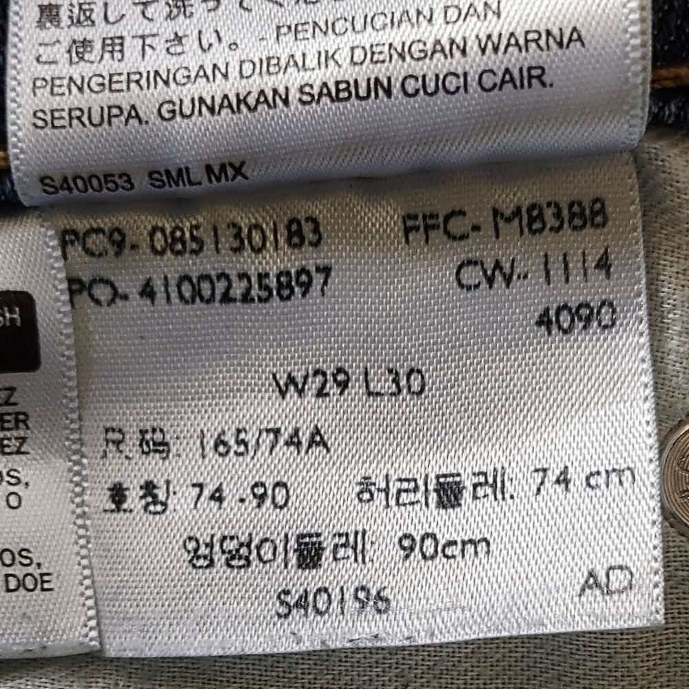 Levi's 513 Jeans Slim Straight W29 - Picture 10 of 12